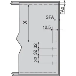 Mécanisme basculant HL blanc / KIT
