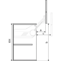 Mécanisme basculant HL blanc / KIT