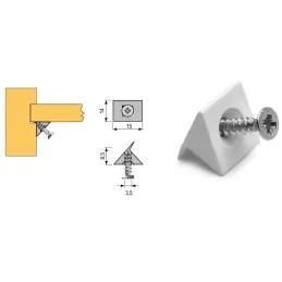 Support dorsal de raccordement – 10 pièces / Transparent