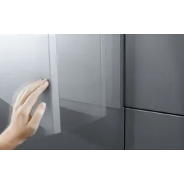Charnière CLIP à 155° avec recouvrement nul – sans ressort / Onyx