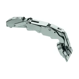 Charnière invisible CLIP 155° à recouvrement nul avec amortissement