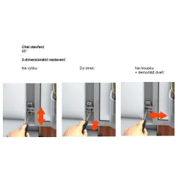 Charnière pour réfrigérateurs encastrables 95° CLIP