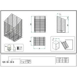Panier à linge Inoxa 125 / Chrome