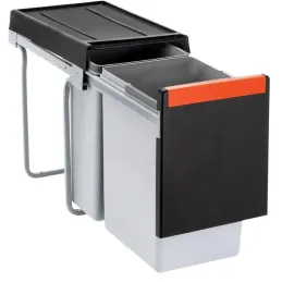 Poubelle coulissante FRANKE CUBE 30/ 1 bac de 20 l, 1 bac de 10 l