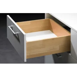 Coulisse à sortie partielle invisible QUADRO 25 avec amortissement et supports / 25 kg