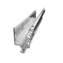 Coulisse à sortie partielle invisible QUADRO 25 avec amortissement et supports / 25 kg