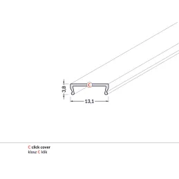 Embout pour profilé LED C / KLIP