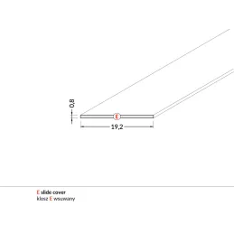 Embout pour profilé LED E