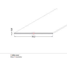 Embout pour profilé LED H