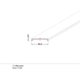 Embout pour profilé LED C9 KLIP