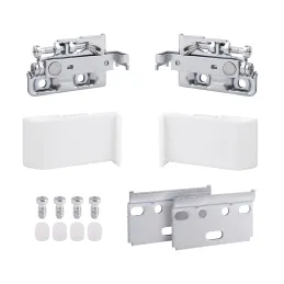 Kit de ferrures pour suspendre un meuble / Blanc