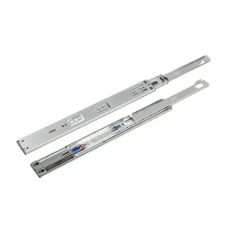 Coulisse à roulement avec amortissement EXLUSIVA 45 mm avec support / Nickel