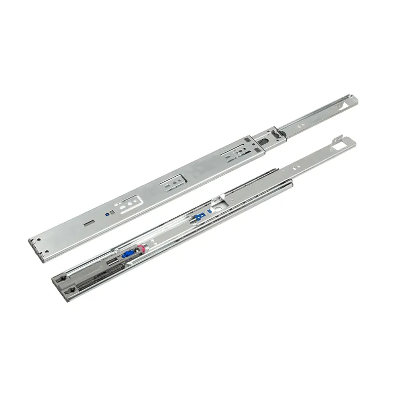 Coulisse à roulement avec amortissement EXLUSIVA 45 mm avec support / Nickel