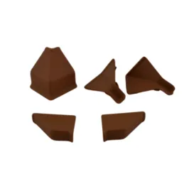 Kit d’embouts pour profilé d’étanchéité KAINDL / Marron