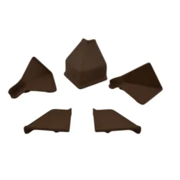 Kit d’embouts pour profilé d’étanchéité KAINDL / Marron chocolat