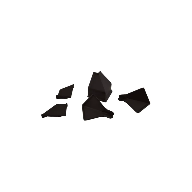 Kit d’embouts pour barre d’étanchéité KAINDL / Marron foncé