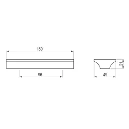 Poignée en bois HEKTOR / Chêne brut