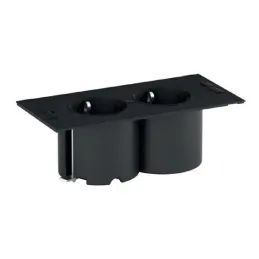 Prise encastrable BACHMANN DUE 2 x 230 V / Inox