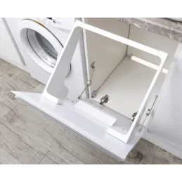 Panier à linge de salle de bains basculant 35 L / Blanc