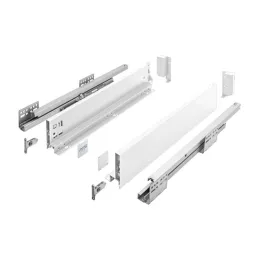 Tiroir avec paroi latérale AXIS PRO bas 86 mm / Blanc