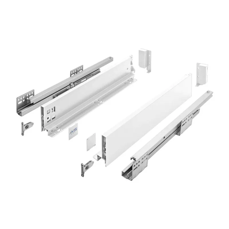 Tiroir avec paroi latérale AXIS PRO bas 86 mm / Blanc