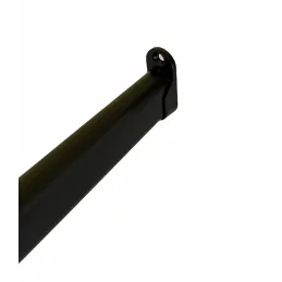 Embout de tringle de penderie – ovale / noir mat