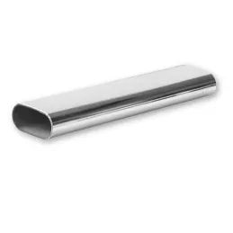 Tringle de penderie ovale / Chrome brillant