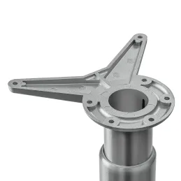 Pied de table réglable MOVE en acier inoxydable / 60 mm