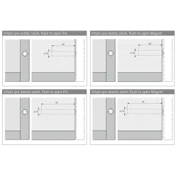 Gabarit de perçage HETTICH pour PUSH to OPEN