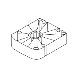 Adaptateur pour pied de socle KORREKT / à visser