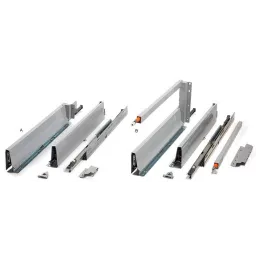 Boîte de cuisine BLUM – Antarobox « D » 224 mm avec barreau TIP-ON / Gris