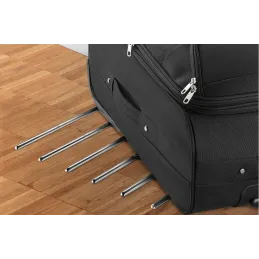 Tige autocollante de support / Noir graphite – lot de 6 pièces
