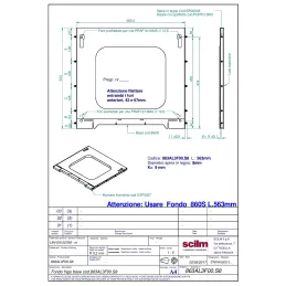 Socle ventilé pour réfrigérateur encastrable / Noir