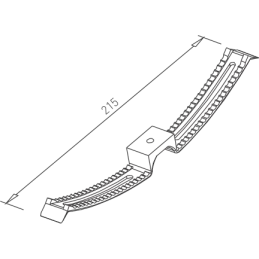 Support double pour câbles / gris