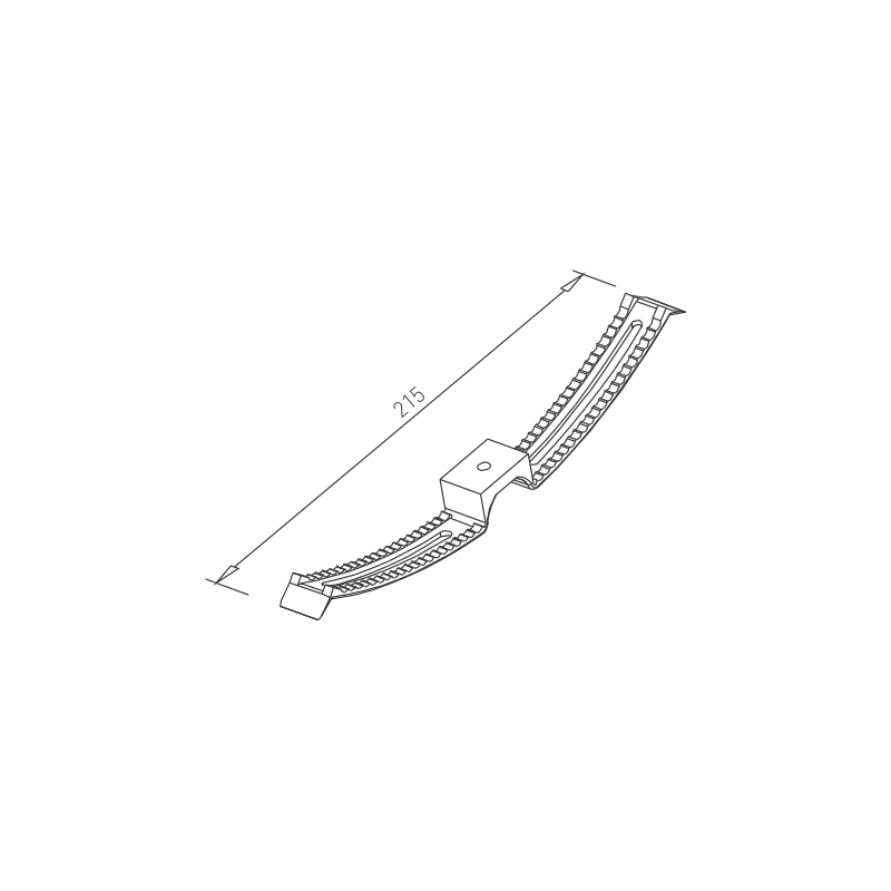 Support double pour câbles / gris
