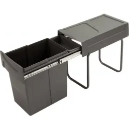 Poubelle coulissante avec bac U30 20L / Grise