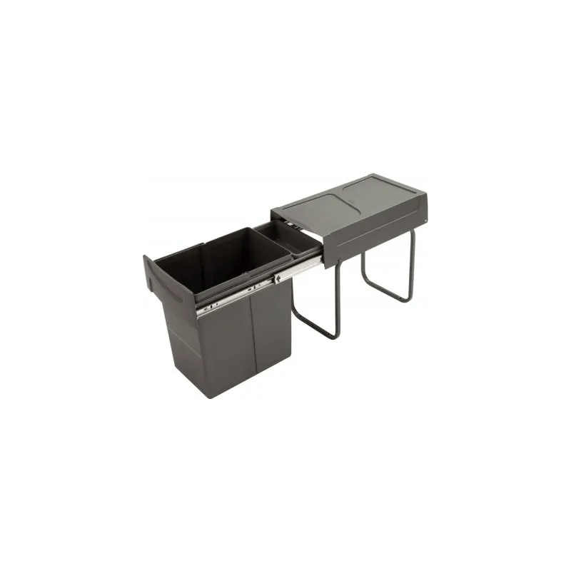 Poubelle coulissante avec bac U30 20L / Grise