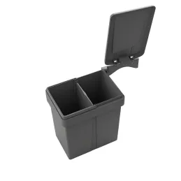 Poubelle à fixer sur porte UNION SINGLE 7 + 7L / Grise