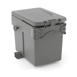 Poubelle à fixer sur la porte UNION SINGLE 15 L / Gris