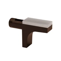 Support d’étagère en verre avec joint IF-K / Nickel noir - 10 pcs
