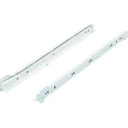 Coulisse simple avec roulette HETTICH FR402 / Blanc