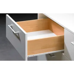 Coulisse simple avec roulette HETTICH FR402 / Blanc