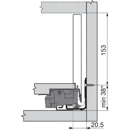 Boîte de cuisine BLUM – Legrabox « C » / Blanche