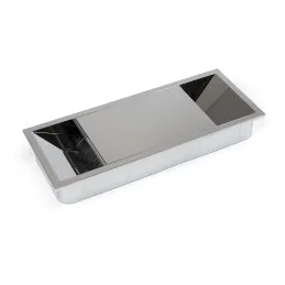 Passe-câbles AURONE 152 / Chrome brillant