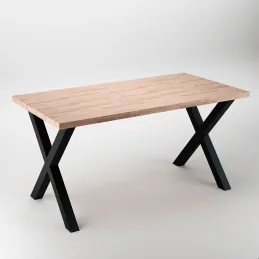 Pieds de table X-CROSS / Noir mat