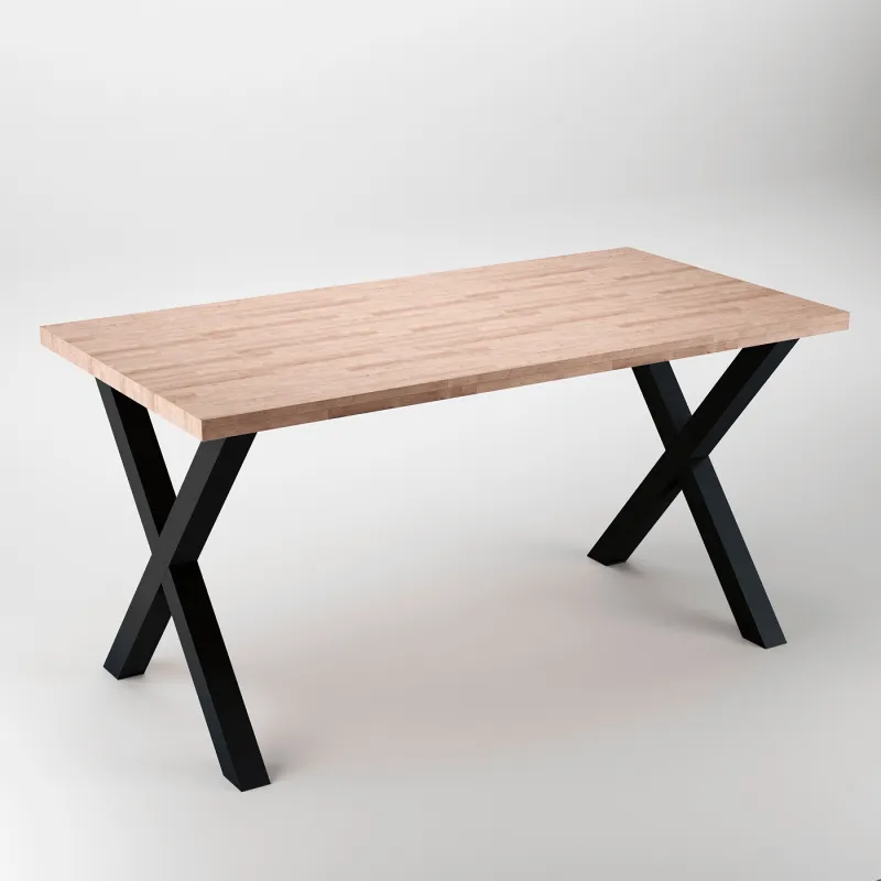 Pieds de table X-CROSS / Noir mat