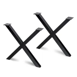 Pieds de table X-CROSS / Noir mat
