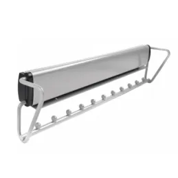 Porte-cintres coulissant 500 mm avec amortissement / Argent