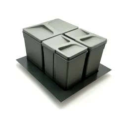 Poubelle encastrable PARADISO 500 mm / Anthracite