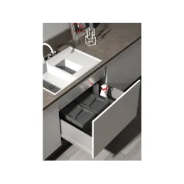 Poubelle encastrable PARADISO 500 mm / Anthracite